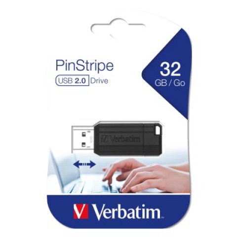 USB stick Verbatim 2.0 32GB pinstripe black