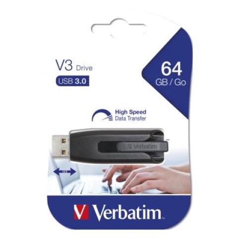 USB stick Verbatim 3.2 64GB storengo v3 black AK_MED