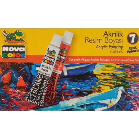 Boje akrilne Nova Color 7 kom.