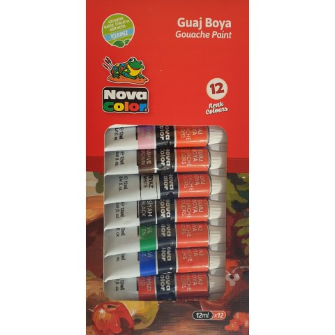 Boje gvaš Nova Color 12 kom.