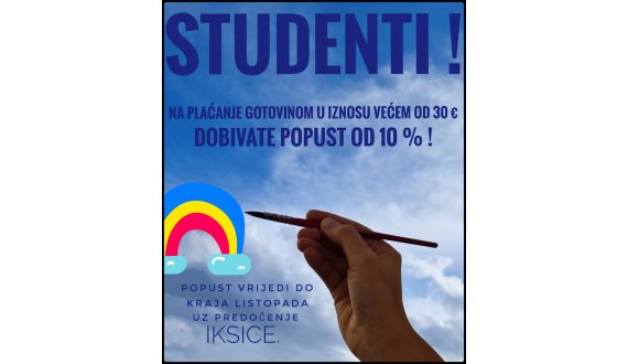 Studentski popust u listopadu