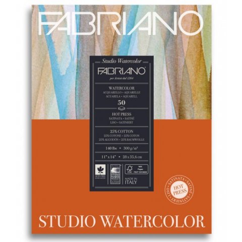 BLOK 22,9 X 30,5 FABRIANO STUDIO WATERCOLOR 300 G 12 L
