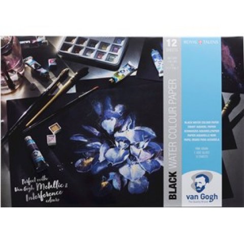 BLOK VAN GOGH A4 12/360 G BLACK