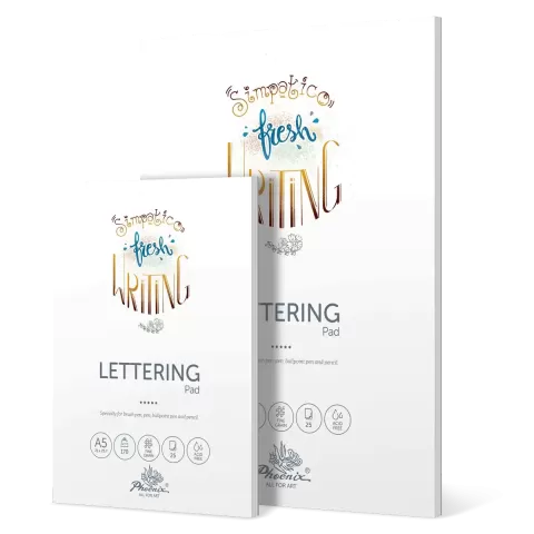 Blok lettering phoenix A4