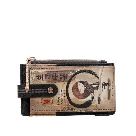 Etui za kartice/novčanik Anekke FW23 SHOEN BLACK S-15x8x1 cm