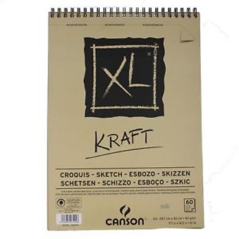 BLOK A4 XL KRAFT 90 GR 60 STR SPIRALA