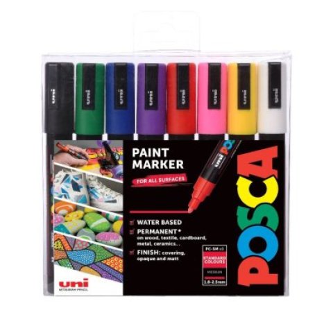 Uni pak marker Posca pc-5m sortirane boje 8/1