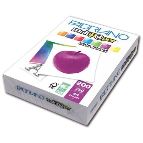 Papir Fabriano multipapir A4/200g 250L