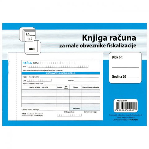 Knjiga računa, fiskalizacija