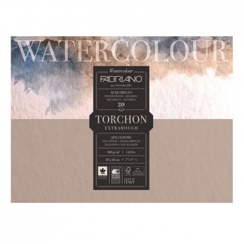 BLOK 32X41 FABRIANO TORCHON 300 G 12 L. SPIRALNI